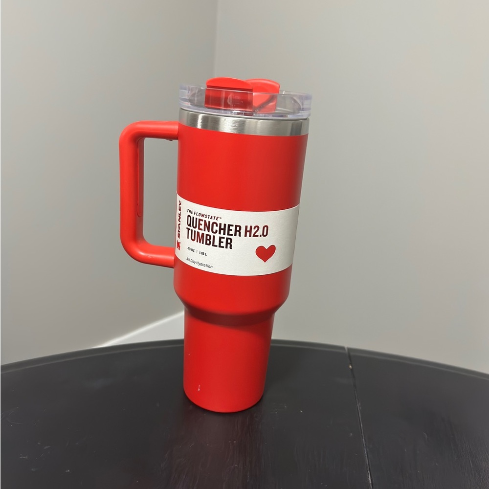 STANLEY Cup Large Red Never Used With Box and Straw